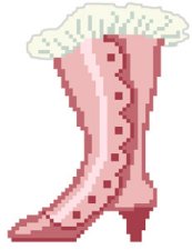 Ladies Victorian Lacy Boot Stocking