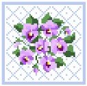 Violet Bouquet Pillow